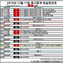 2016년 12월 11일 (일요일) 축구중계 방송편성표 이미지