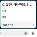 고구려마라톤대회 참석인원 파악 이미지