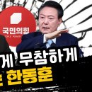 윤석열에게 무참하게 짓밟히는 한동훈 이미지