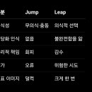 비약과 도약: jump와 leap 차이 이미지