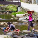 개울가에 빨래터 이미지