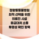 24시위드동물병원(정왕동동물의료센터) | 정왕동동물병원 최적 선택을 위한 의료진 시설 응급대처 소통 투명성 확인 항목