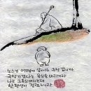 안수정등(岸樹井藤)과 이하백도(二河白道) 이미지