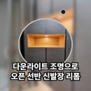 송촌로~ 계족산로52번길 | 오픈 조명 선반 고급형 vs 실속형 차이점 현관 인테리어 신발장 리폼