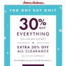 [한나앤더슨] Save 30% on every-single-thing 이미지