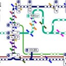 주요역을 강조하는 광역전철 노선도 이미지