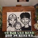 캐리커쳐 | 수원 행궁동 도토리 캐리커쳐 :: 따뜻한 가족 캐리커처 후기