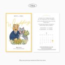 오도르(Odor) | [Odor 오도르 스튜디오] 1단 엽서형 청첩장 선물 받은 그림으로 청첩장 제작 리뷰