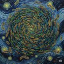 D00720 | (미미공) 반 고흐 <별이 빛나는 밤>, 소용돌이 속 미생물을 그리다 - 미술로 미생물 공부하기