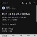 2024 현대차 대졸자 신입 연봉 이미지