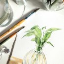 수분가득 수채화 이미지