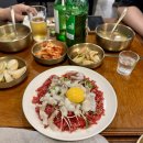 조공시장 | [종로 광장시장 맛집] 진주육회 3호점 - 육회탕탕이 와 빈대떡 후기