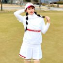 테일러메이드 여성 골프웨어 바람막이 자켓 &amp; 플리츠 골프치마 필드 착용 후기