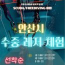 안산시 수중 레저 무료 체험 신청! 선착순 모집중! (프리다이빙, 스쿠버다이빙)