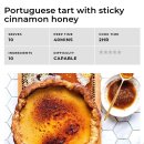 Portuguese tart with sticky cinnamon honey 이미지