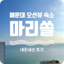 한국지엠해운대바로서비스 | 해운대 가성비 오션뷰 숙소: 호텔 &#39;마리쏠&#39; 내돈내산 연박 후기(조식 포함)💙