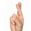 I'll keep my fingers crossed for you : 행운을 빌게요 이미지