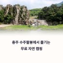 충주환경 | 충주 수주팔봉 캠핑장, 무료 차박지 후기 및 위치