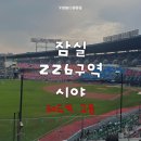 226 | 잠실야구장 226구역 5열 시야 | 3루 내 레드석 2층 직관 후기