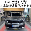 동탄 디테일링 손세차 딥워시 쏘렌토 시트크리닝 및 딥패키지 시공 후기