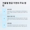 겨울철 항공 지연 대처법: 이유부터 보상 청구, 준비물까지 완벽 가이드