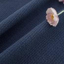 A0043 | 원단마트 대폭 60수 양면 바이오워싱 줄누빔 quilting 네이비(a3341)