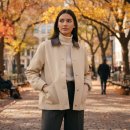 영크리닝(기장점) | 봄 아우터 고민 끝! 로엠 미디 카라 워크 자켓 RMJPF4TR12 후기｜오피스룩·데일리룩 코디