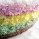 Rainbow rice cake (mujigae ddeok) 이미지
