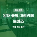 데이롱 카페 서초양재점 | 양재 대형 카페 | 보아즈 딸기 요거트 초코 쉐이크 내돈내산 솔직 후기