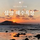 제주 동쪽 일몰시간 삼양해수욕장 검은모래해변 노을