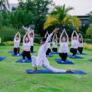 이브닝 스트레칭 요가 이미지