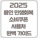모현중앙약국 | 용인 민생회복 소비쿠폰 사용처 완벽 가이드