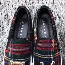 16FW 10078TAW BLU TARTAN 사슴 곰 이미지