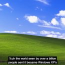 세상에서 가장 많이 본 사진인 윈도우 XP 바탕화면 사진을 촬영한 O'Rear 이미지
