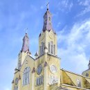 칠레의 칠로에 섬에 위치한 산 프란시스코 카스트로 성당 (iglesia san francisco de castro chiloe) 이미지