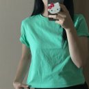 [108POUND] 108파운드 베이스 크롭 티_애플 그린 색상 구매후기