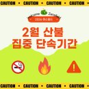 산불집중 단속기간 공지 이미지