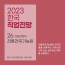 2023 한국 직업전망 / 건설관련직) 전통건축기능원