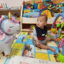 유니콘 풍선 인형과 놀아요. 이미지