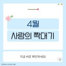 4월 사랑의 짝대기 안내 이미지