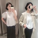 여자 30대 쇼핑몰 <b>안나</b><b>앤</b><b>모드</b> 여름 퍼프 블라우스 데일리룩