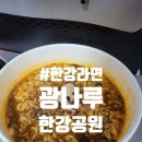 미니스톱 뚝섬점 | 사람적은 한강 시민공원 산책 광진교 광나루역 처음 맛본 &#34;한강라면&#34; 후기