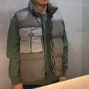 CP 컴퍼니 24FW 패딩 조끼 베스트 그린 브라운 색감 비교