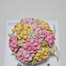 (11/23) 플라워박스 꽃꽂이 | 동해케이크 추천 - 피어나현 앙금플라워떡케이크 단호박맛 후기