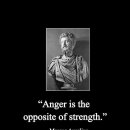 아우렐리우스, "Anger is the opposite of Strength." 이미지