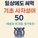 일상에도 써먹는 기초 사자성어 50 (국어시험용 추천)