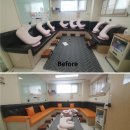 쇼파천갈이 | [고양 파주] 병원 대기실 붙박이쇼파 천갈이 후기, 쇼파 천갈이 전문 일산 가가쇼파