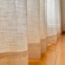 씨유운정파크드림점 | 파주 운정 한울마을 9단지 아모리움에듀파크 “거실 네츄럴 린넨 + 자연스러운 주름의 요루 쉬폰 이중...