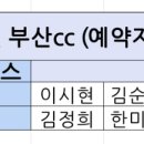 8월 18일 부산cc 야간 번개라운딩 조편성 이미지