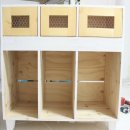 원목 분리수거함[or빨래분리함] 와이드3단만들기 이미지